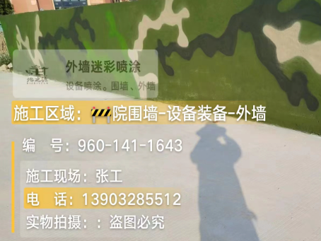 临沂 迷彩漆喷涂价格（按平方米计费）